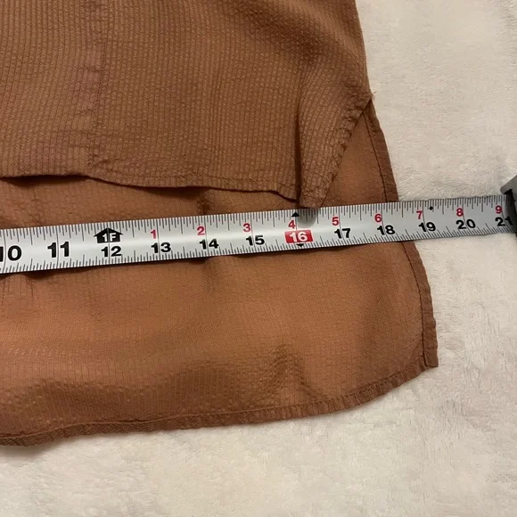 BCBG MaxAzria Women's Sleeveless Blouse - Beige/bronze/tan XXS - Picture 10 of 13